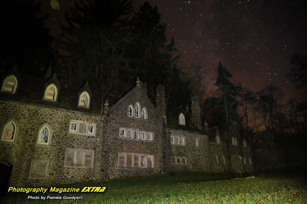 Castle Ghost Hunt. Photography Magazine Extra hunts apparitions whilst finding orbs and entities around the haunted castle.