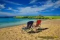 chairs onteh beach in crashboat