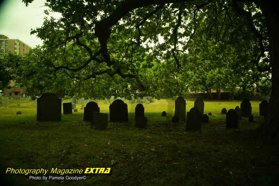 Ghost Hunting in Salem Massachusetts graveyard daytime
