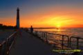 Barnegat Lighthouse State Park Photography sunset with fisherman