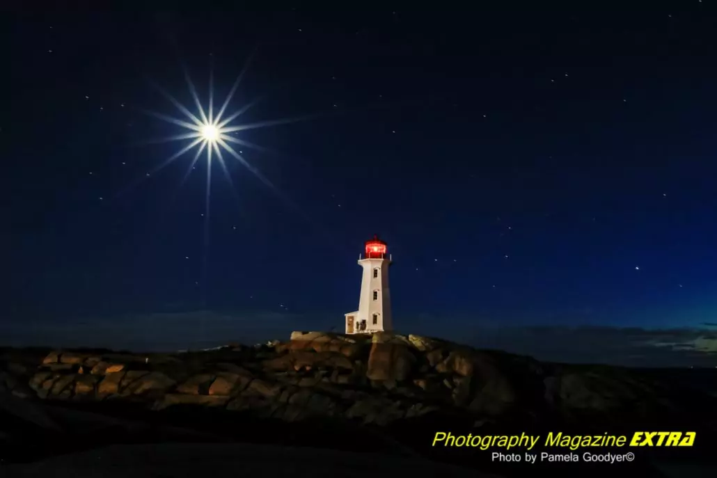 peggys cove nighttime