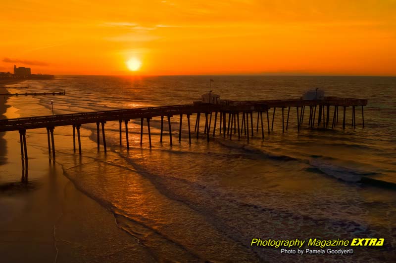 New Jersey fishing pier in Ocean City, NJ. During sunrise photography.