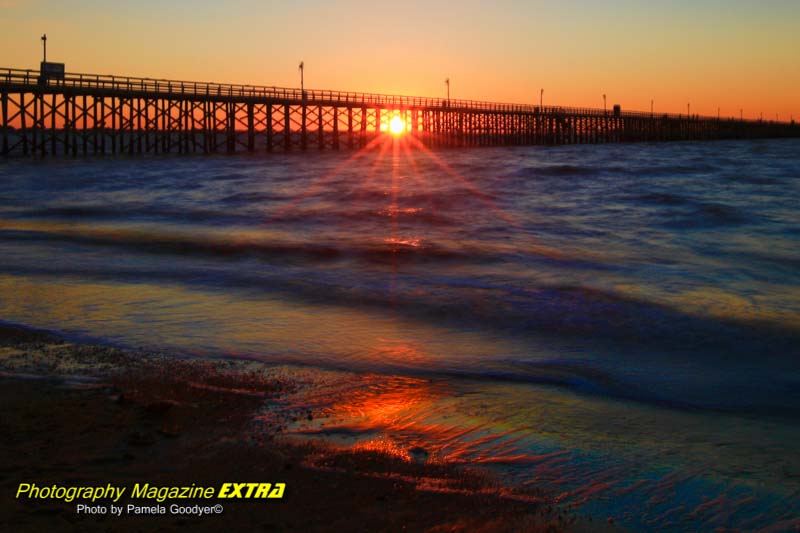 New Jersey fishing pier, Keansburg with sunset.
