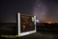 Chincoteague Island Photography main entrance sign with the milky way in the background