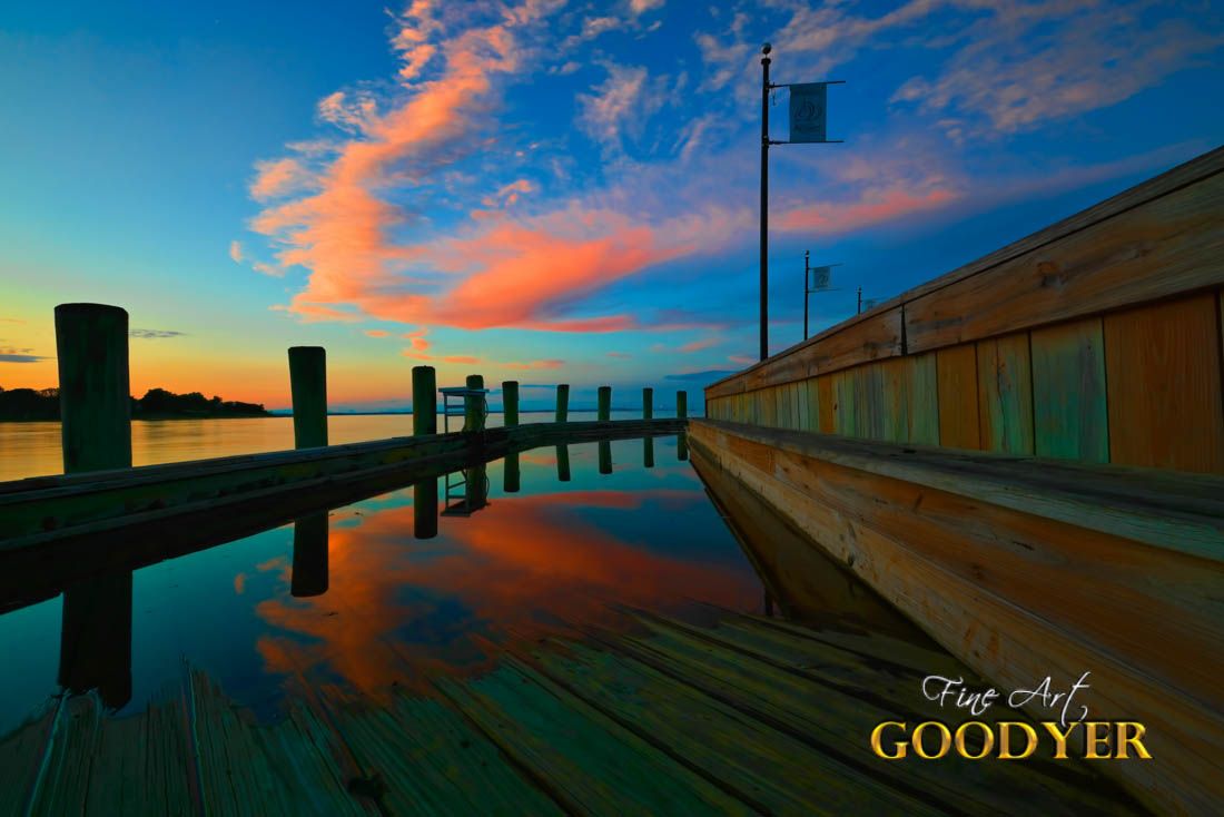 Pamela Goodyer's fine art picture of the boardwalk in sunset