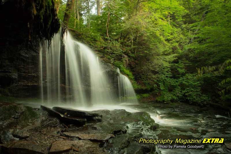 Ricketts Glen State Park Waterfall. Pennsylvania waterfalls.