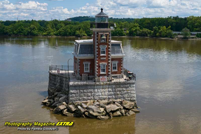 Hudson Athens lighthouse drone pitcher.